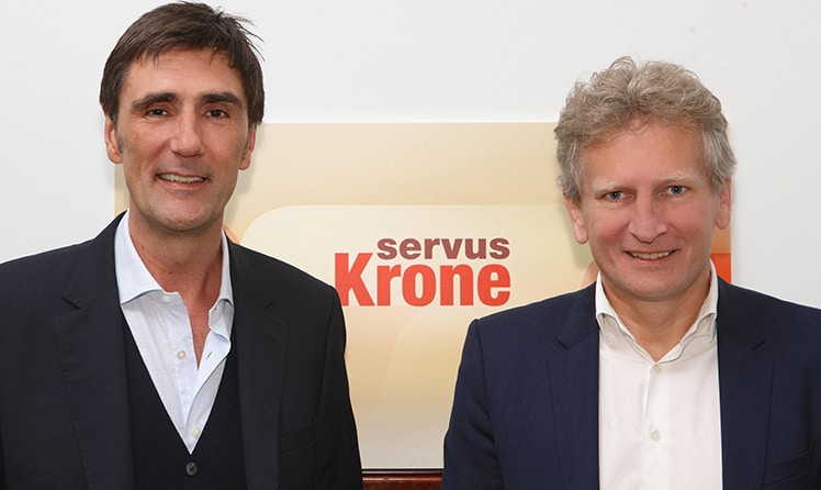 Martin Blank und Gerhard Riedler  © ServusTV/Kronen Zeitung
