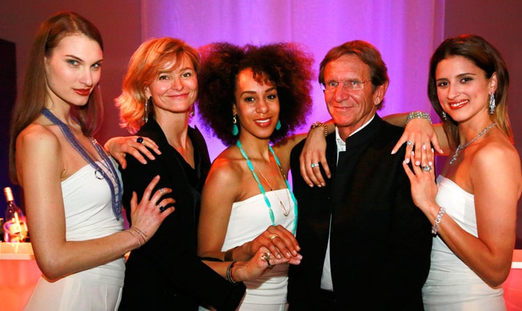 Anne Marie und Hans Schullin mit Models © Schullin
