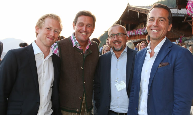 Niko Pelinka, Peter Hanke, Richard Schmitt und Christian Kern © leadersnet.at/Schiffl
