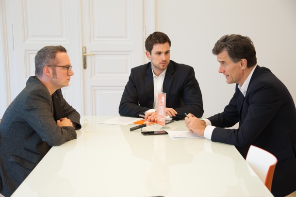 Dominik Frey, Bernd Pichlmayer und Heimo Hammer Dominik Frey, Bernd Pichlmayer und Heimo Hammer