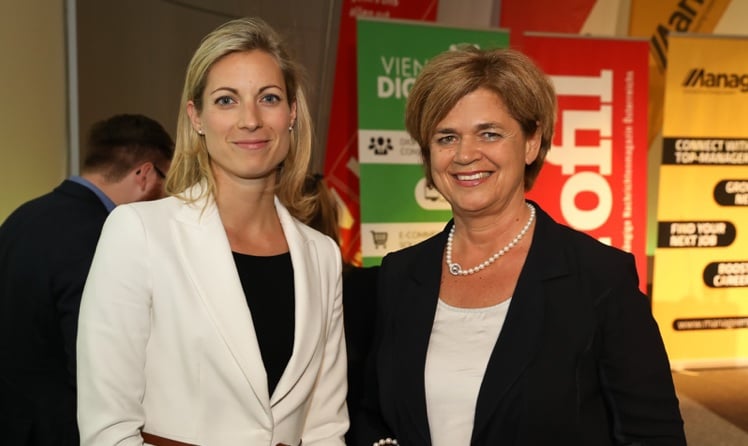 Valerie Hackl und Bettina Glatz-Kremsner © leadersnet/Schiffl