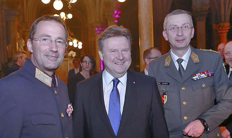 (von links) Gerhard Pürstl, Michael Ludwig und Kurt Wagner © leadersnet.at / G. Langegger
