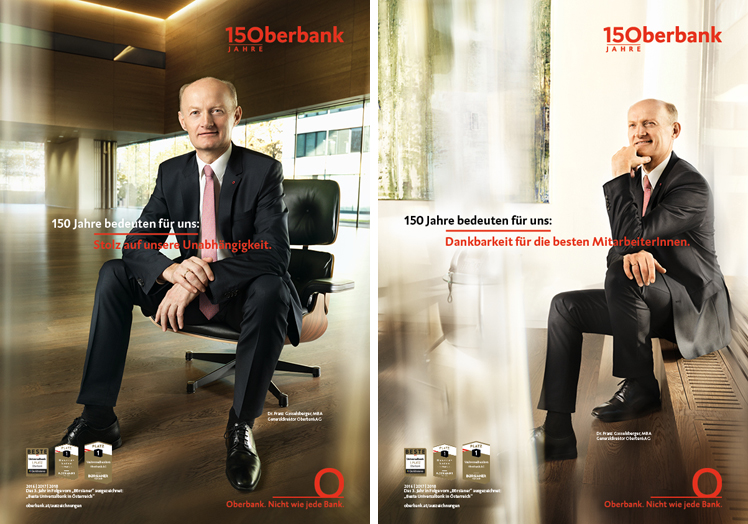 Die Printsujets © Oberbank