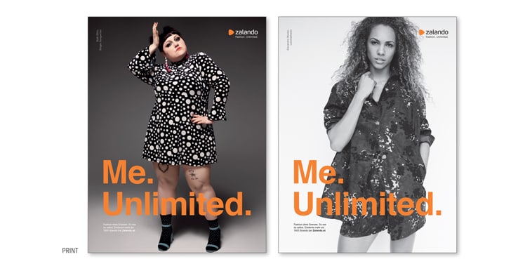 Die Siegersujets der Zalando "Me.Unlimited"-Kampagne. © Zalando / Woman