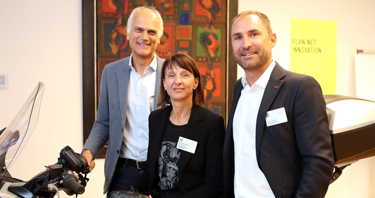 Dominic Koefner, Bernadette Schwentner und Martin Jekl beim Serviceplan Innotag 2019 © Michaela Handrek-Rehle
