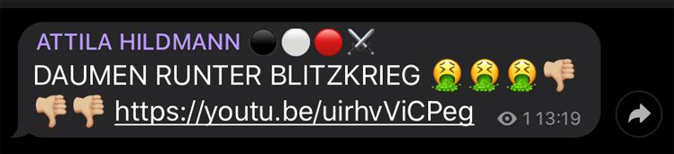 © Telegram/Screenshot © Telegram/Screenshot