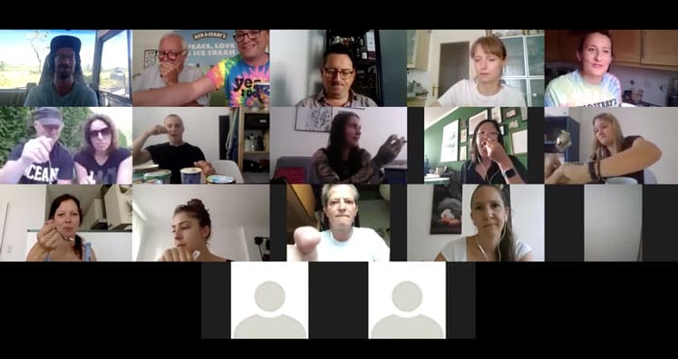 Influencer, Journalisten, Promis und Eisexperten waren beim ersten virtuellen Eis-Tasting mit den neuen Ben&Jerry's Sorten mit dabei © Buzz Driver