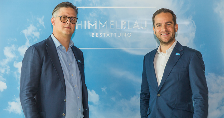 Die Himmelblau-Geschäftsführer Jacob Homan und Georg Haas © LEADERSNET/Mikkelsen