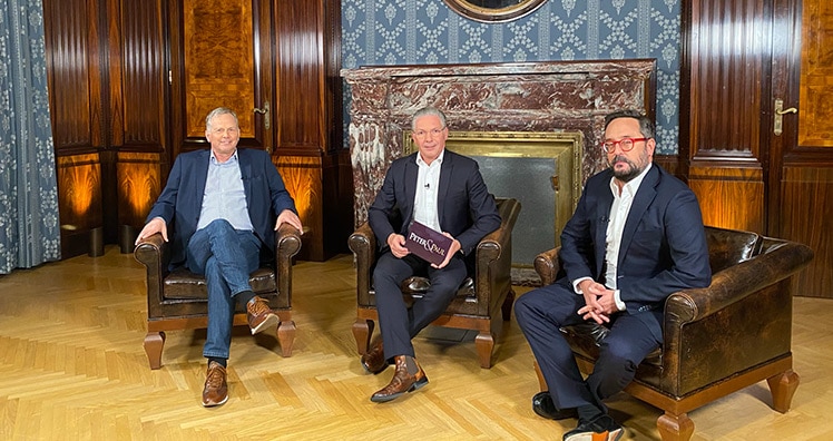 Horst Pirker, CEO VGN-Medienholding, Paul Leitenmüller, LEADERSNET-CEO, und Martin Schiefer, Ausschreibungs-Rechtsanwalt © LEADERSNET