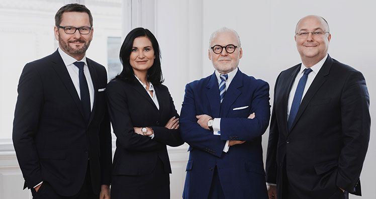 Martin Himmelbauer, Silvia Grünberger, Wolfgang Rosam und Gerhard Jarosch © Rosam.Grünberger.Jarosch & Partner 