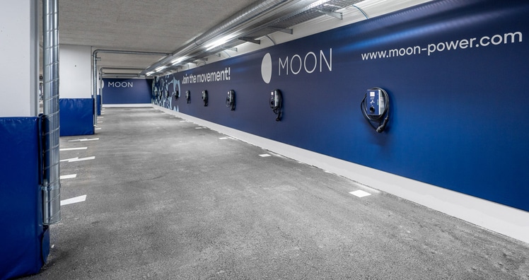 Elektroauto-Ladegarage von Moon im Silvretta Park