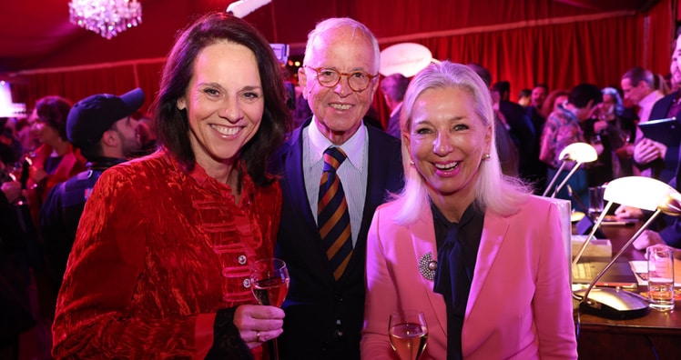 Vera Russwurm mit Werner und Martina Fasslabend © Katharina Schiffl