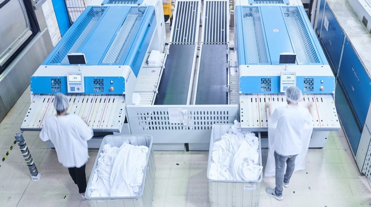Die Industriewäscherei wirbt mit Bio und Nachhaltigkeit © Vienna Textilservice