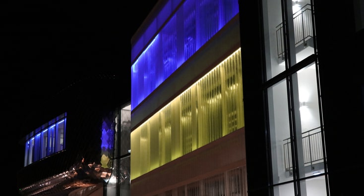 Halgeitner Werk Ukraine Flagge