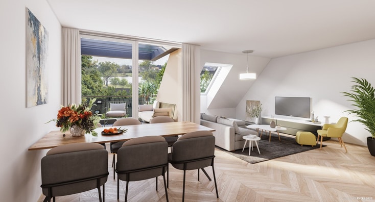 Das neue Wohnprojekt Floridus 35|37 an der Alten Donau