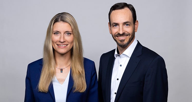 Claudia Eder und Bernd Datler, Geschäftsführende der ASFINAG Maut Service GmbH © Asfinag