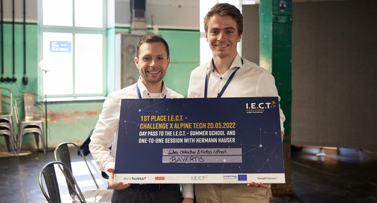 Die Gewinner Niclas Lehnert und Lukas Obkircher (Bavertis) © I.E.C.T.
