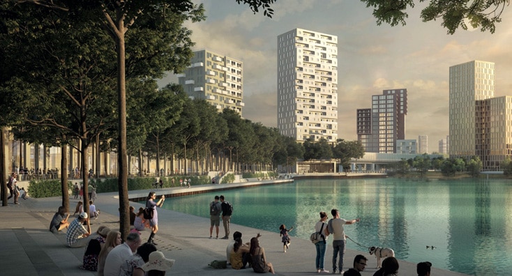 Pier 01 und 05 in Seestadt Aspern