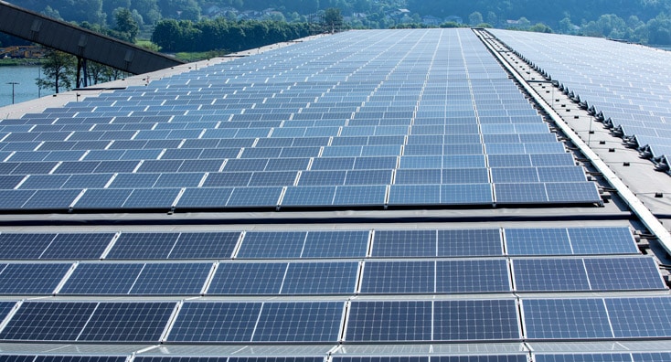 PV Anlage Borealis in Linz