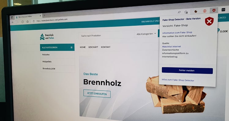 Fake Shop Energiekrise