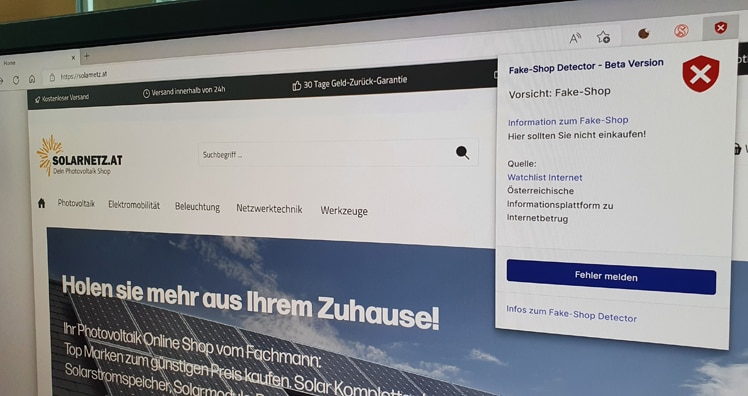 Fake Shop Energiekrise