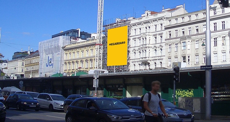 Megaboard am Naschmarkt