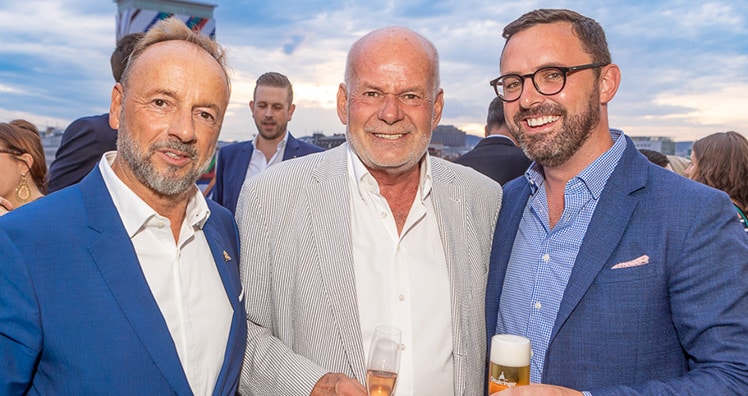 Ralf-Wolfgang Lothert, Manfred Ainedter und Ross Hennessy © LEADERSNET/ C. Mikes