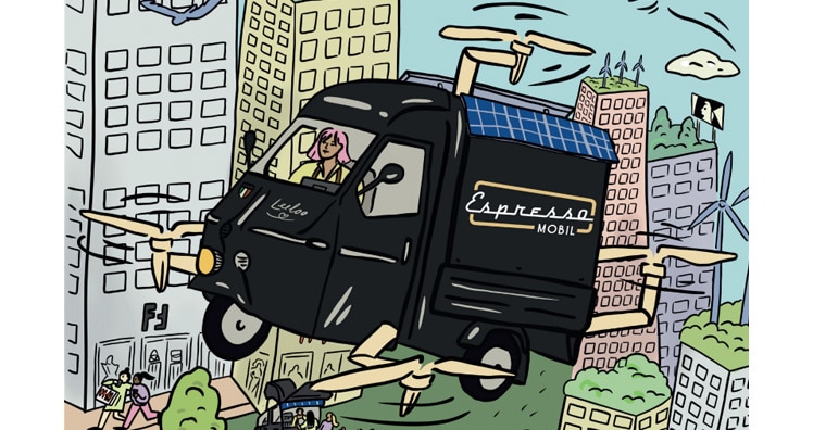 Espressomobil geht in die Luft