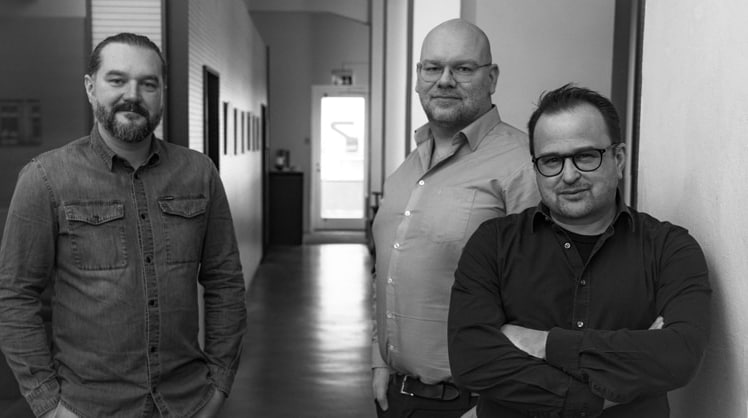 V.l.n.r.: Max Wilhelm, Stefan Pfundner und Alex Reindl © Seven Film- und Postproduction GmbH