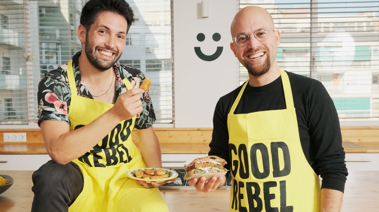 Food-Aktivisten und Heura Foods Gründer Marc Coloma und Bernat Añaños möchten eine gesunde Alternative zu Fleisch bieten © Heura Foods