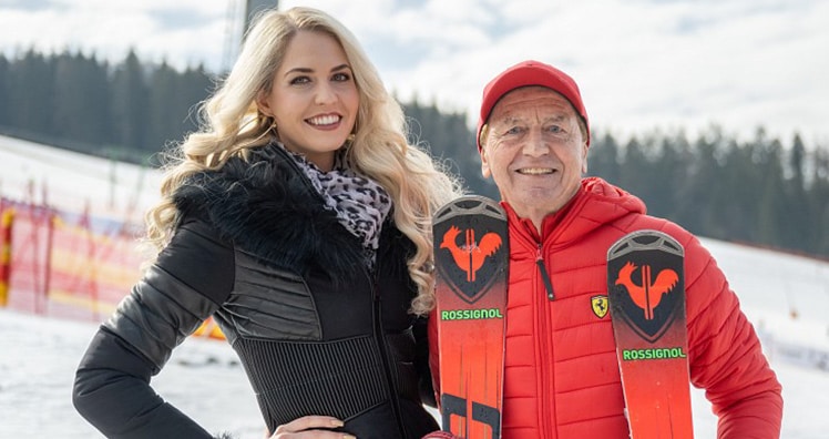 Miss Europe Beatrice Turin und  "Mr. Ferrari" Heribert Kasper © LEADERSNET/R. Brunhölzl