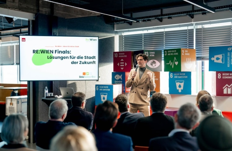 Michael Kienesberger, Leiter Stadt Wien – Umweltschutz, bei den ReWien Finals © Impact Hub Vienna/LeaFabienne/Impact Hub ReWien Finale
