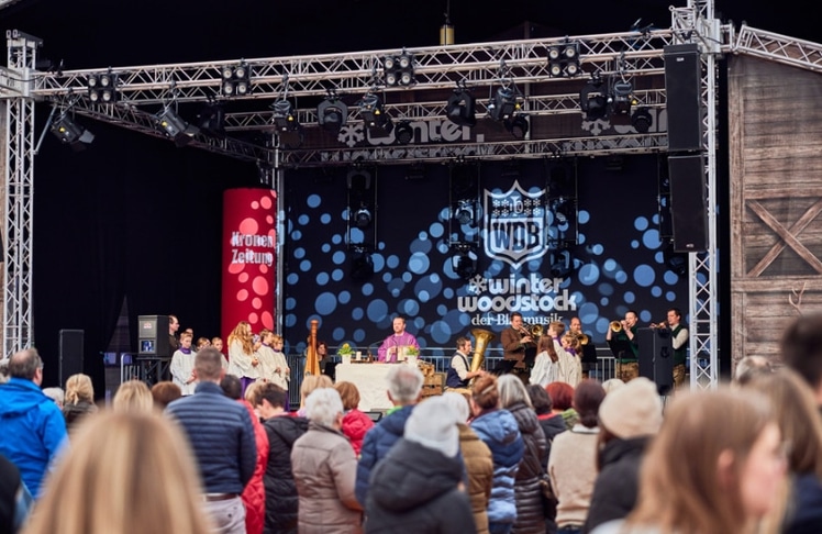 Über 7.000 Gäste besuchten das zweite Winter-Woodstock der Blasmusik © Klaus Mittermayr/ Julian Quirchmair