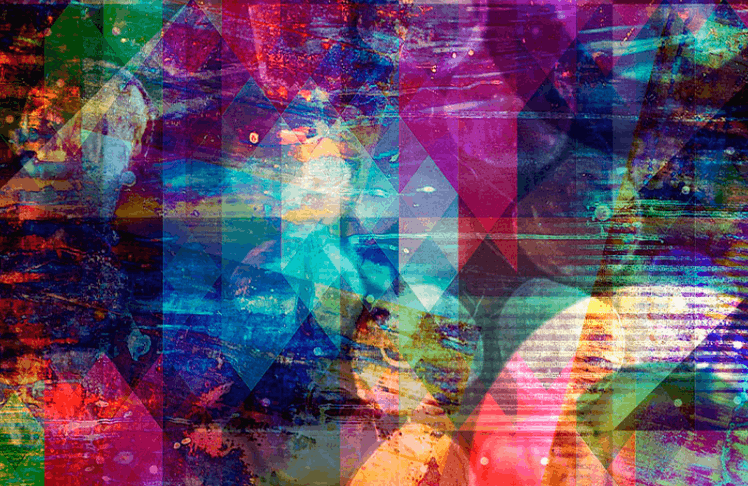 Digitale Malerei aus der Serie “gFoC – geometric fields of colours” © Mathias Kniepeiss