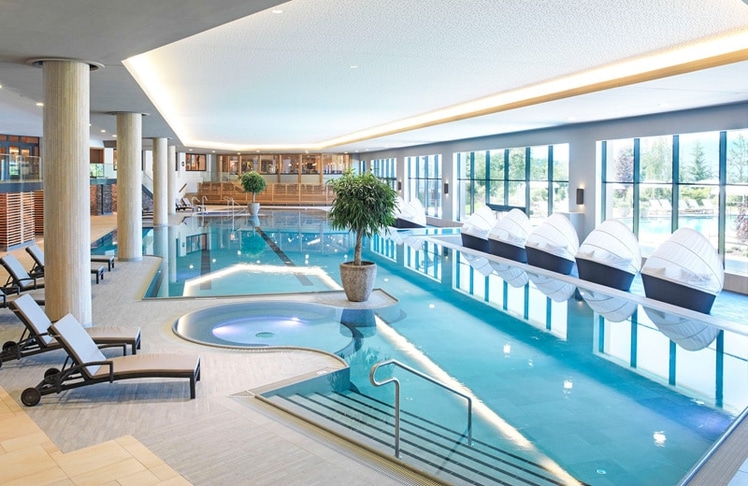 Das Interalpen-Hotel Tyrol ist der Sieger des "Falstaff SPA Guide 2023"-Rankings © Interalpen Hotel Tyrol
