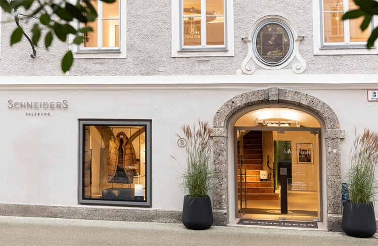 Das Haupthaus von Schneiders steht in der Salzburger Altstadt.© Screenshot: schneiders.com