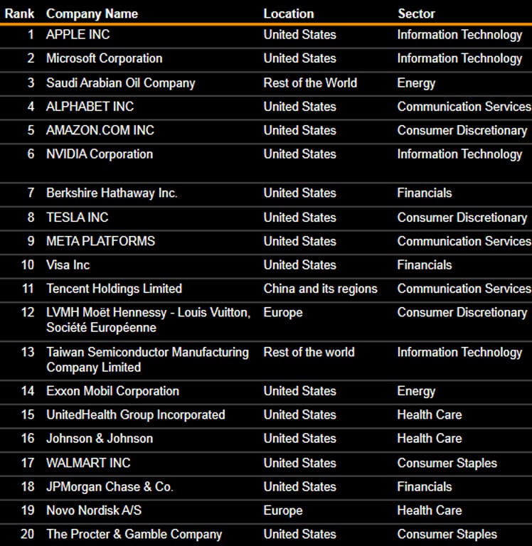 PwC Top 100 Companies