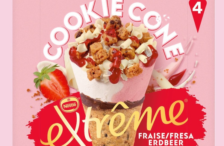 Eis trifft auf Keks-Waffel: Die neue Cookie Cone lässt die Herzen von Eis-Fans höher schlagen © Froneri