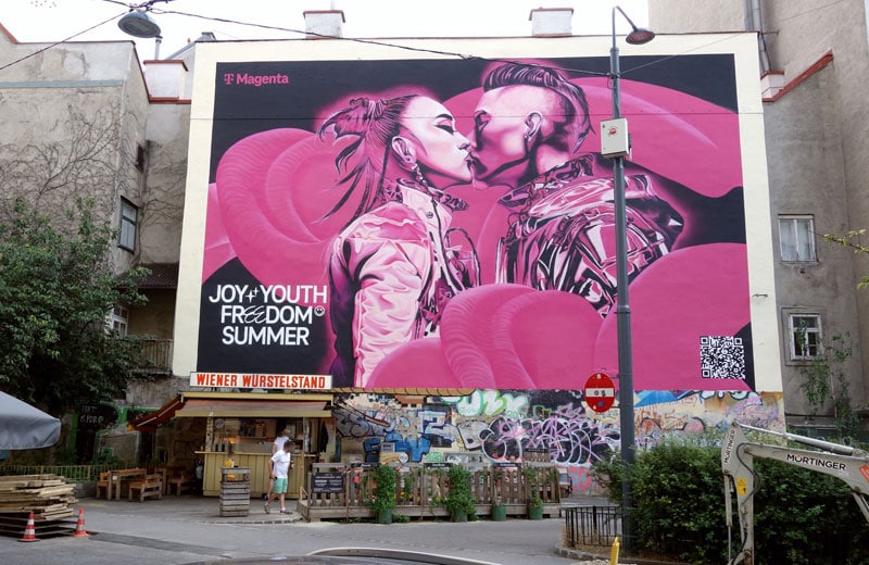 Magenta KI Mural Wien