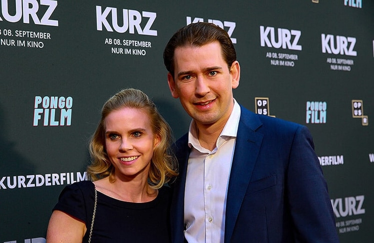 Sebastian Kurz mit seiner Freundin Susanne Thier bei der Kinopremiere "seines" Films © LEADERSNET/G. Langegger
