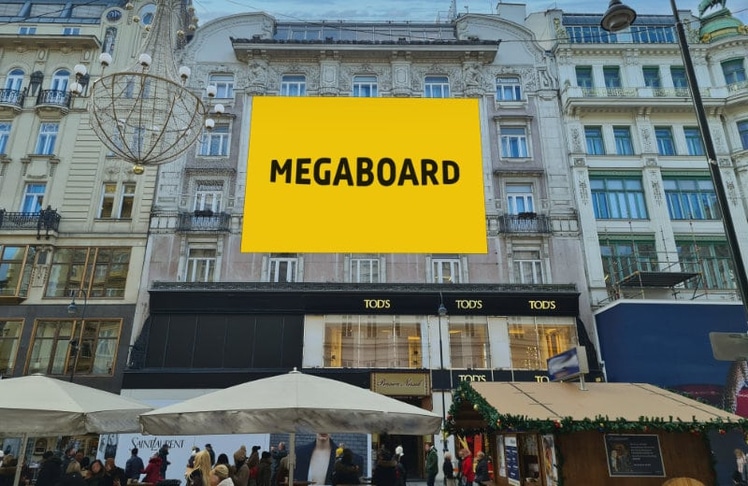 Mitten in Wien gibt es ein neues "Megaboard" © Megaboard