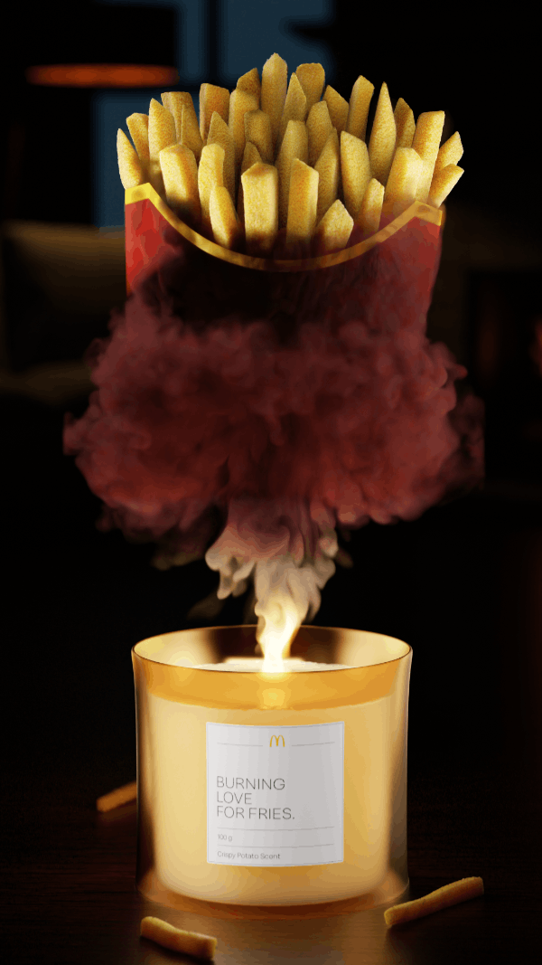 Pommes Duftkerze © McDonald’s Österreich