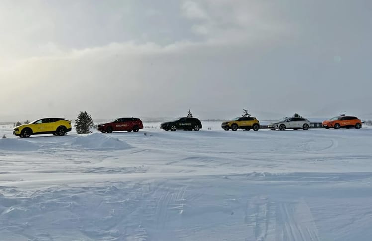 Beim "Winter-El-Prix 2024" wurden 23 E-Autos getestet © NAF