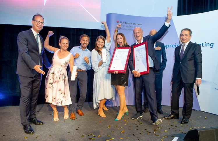 Gewinner Staatspreis Marketing: Die niceshops GmbH bei der letzten Preisverleihung © LEADERSNET/C. Mikes