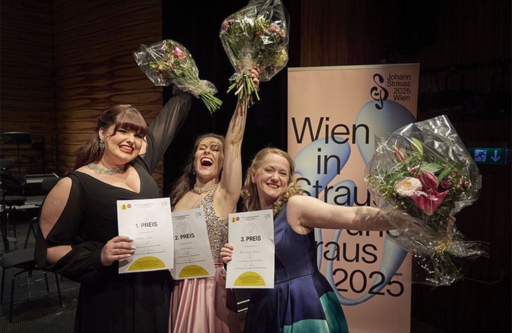 V.l.n.r. die Gewinnerinnen Friederike Meinke, Verena Tranker und Marie Dominique Ryckmanns ©Herwig Prammer