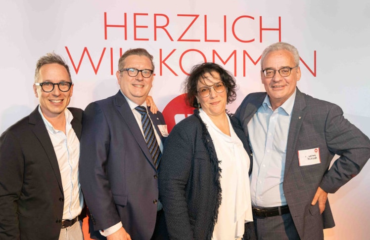 V.l.n.r.: Peter L. Eppinger, Markus Frömmel, Vera Schmitz und Wolfgang Primisser © Wirtschaftsbund Wien