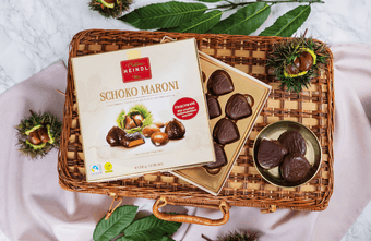 Heindl läutet die Schoko-Maroni-Saison ein