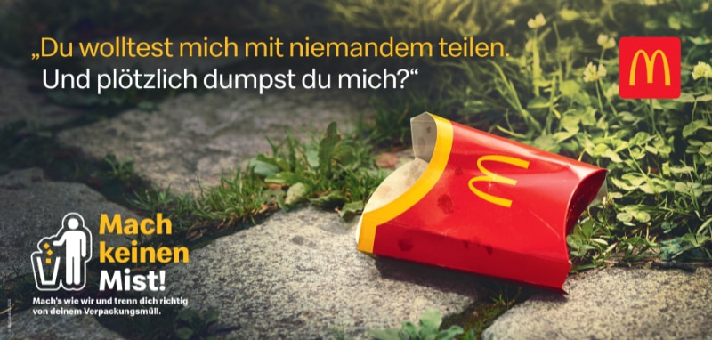 McDonald's "Mach keinen Mist" Kampagne Pommes