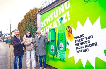 Epamedia setzt Plakatkampagne zum Einweg-Pfandsystem um