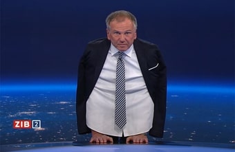 Armin Wolf machte sich in ZIB 2 zum Vogel